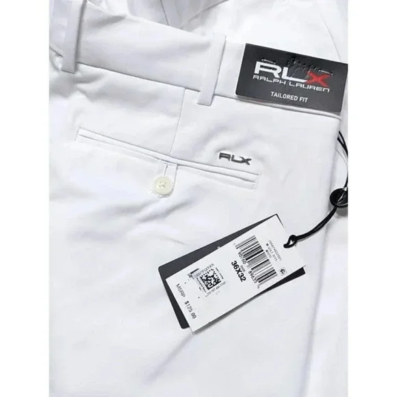 RLX Ralph Lauren Men's Tailored Fit Performance Twill Pants White Size 36 x 32 - Picture 7 of 8